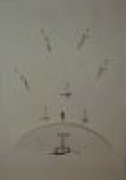 画像1: 足立幸子　原画　宇宙の流れ　＃9