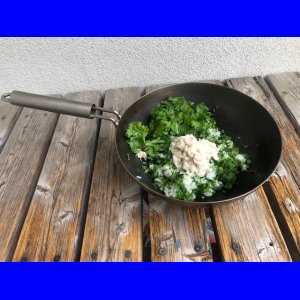 画像: カフでわさび菜ご飯を作ろう！（手抜き料理）　純チタン深型フライパン