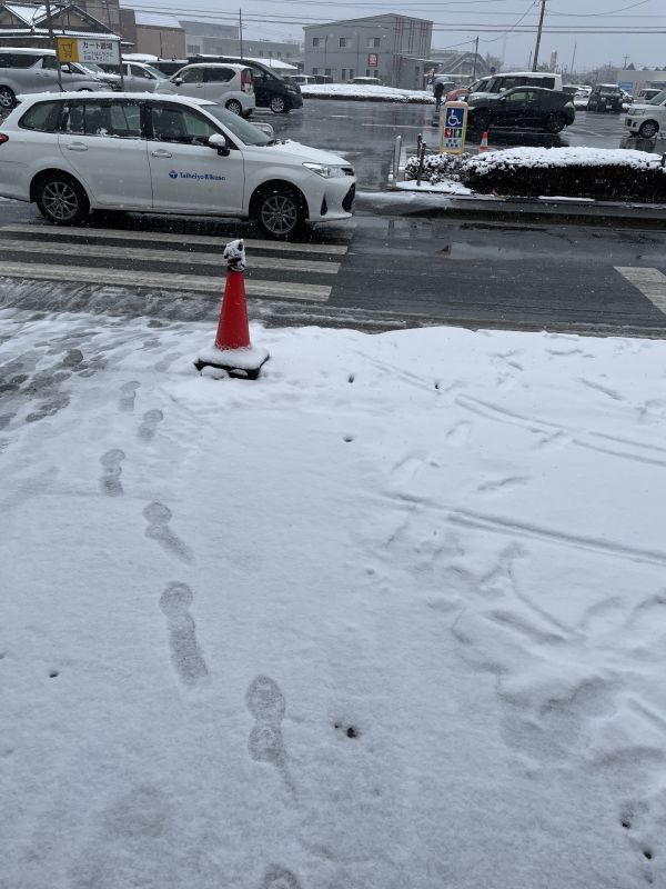 画像: ラーメン屋のマナー？～雪降ったネ